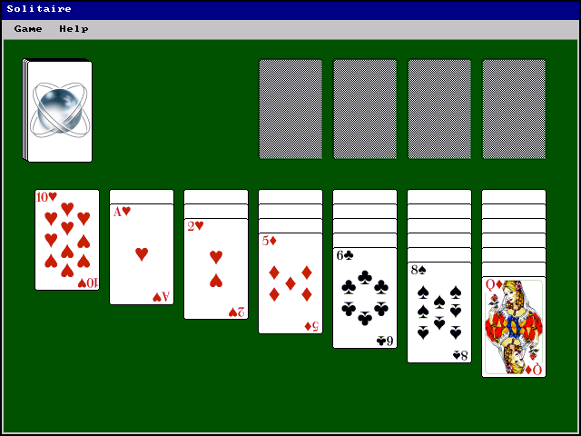 Solitaire running in wemu